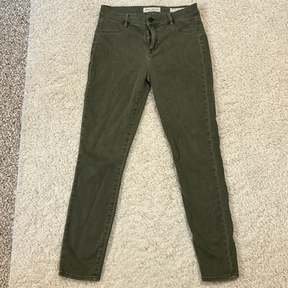 BULLHEAD 29 green  faded wash leggings in good preloved condition